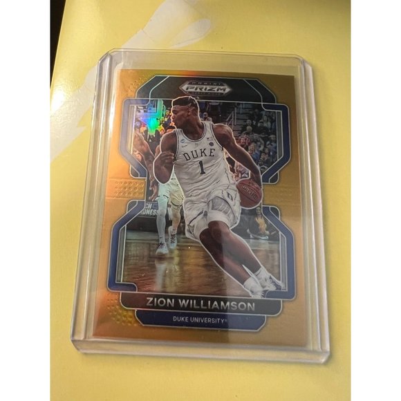 2022-23 Panini NBA Prizm Draft Zion Williamson GOLD 5/10 Case hit SSP Duke